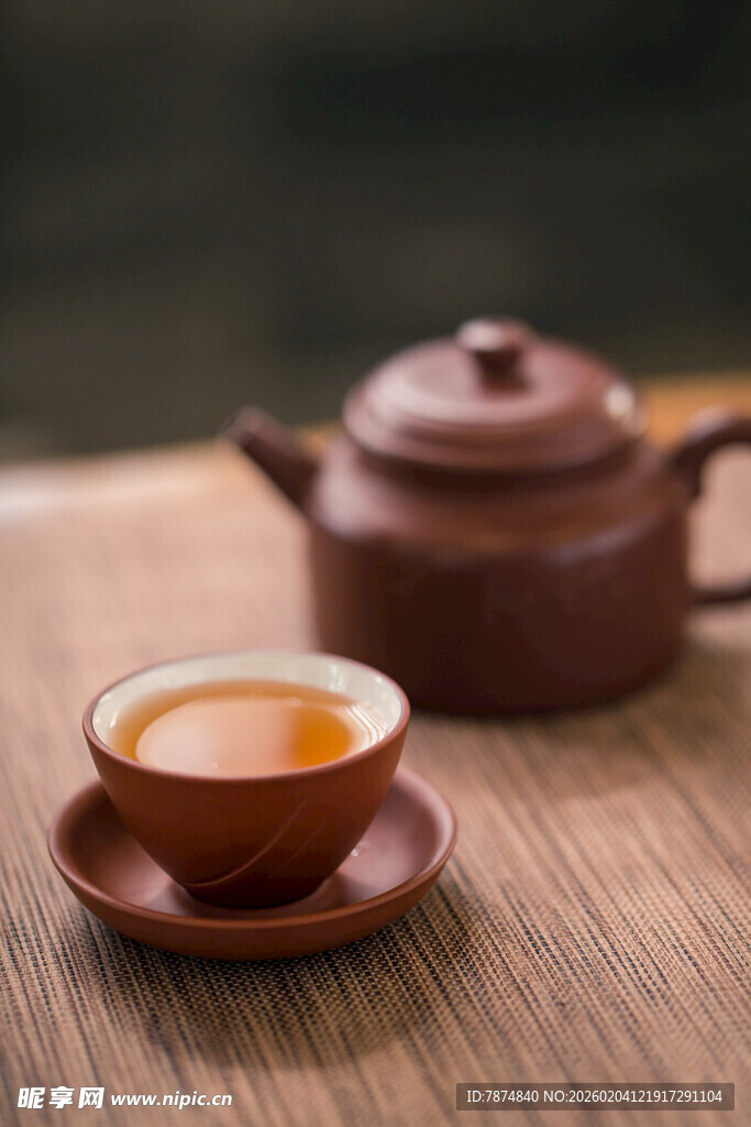 古朴茶具 杯中香茗