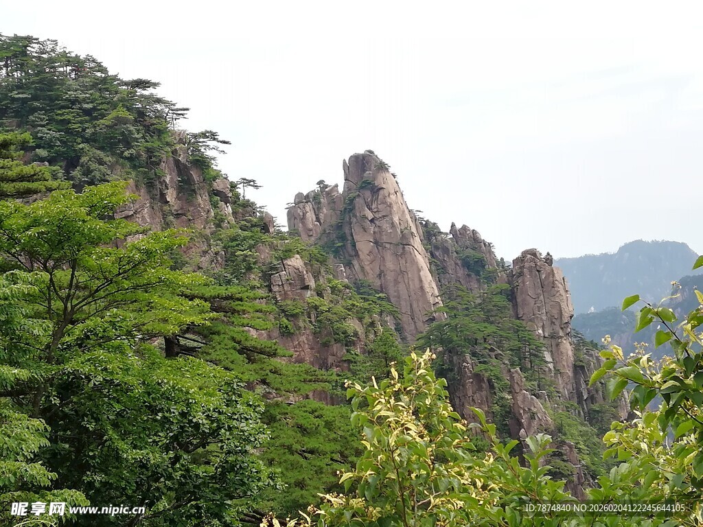 秀丽山峦间的葱郁景致