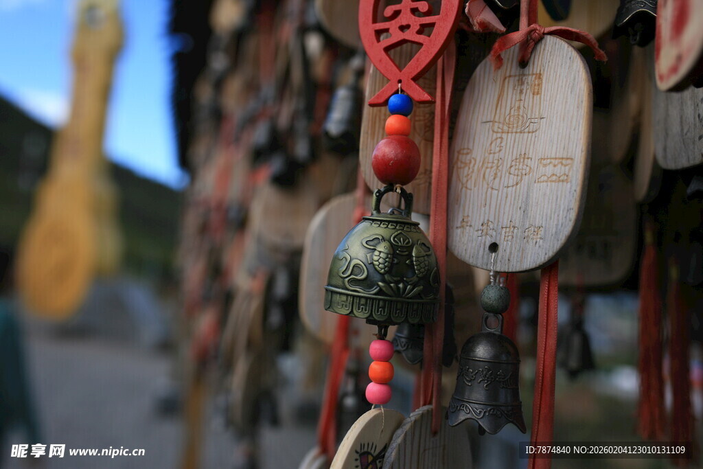古风祈福风铃挂件