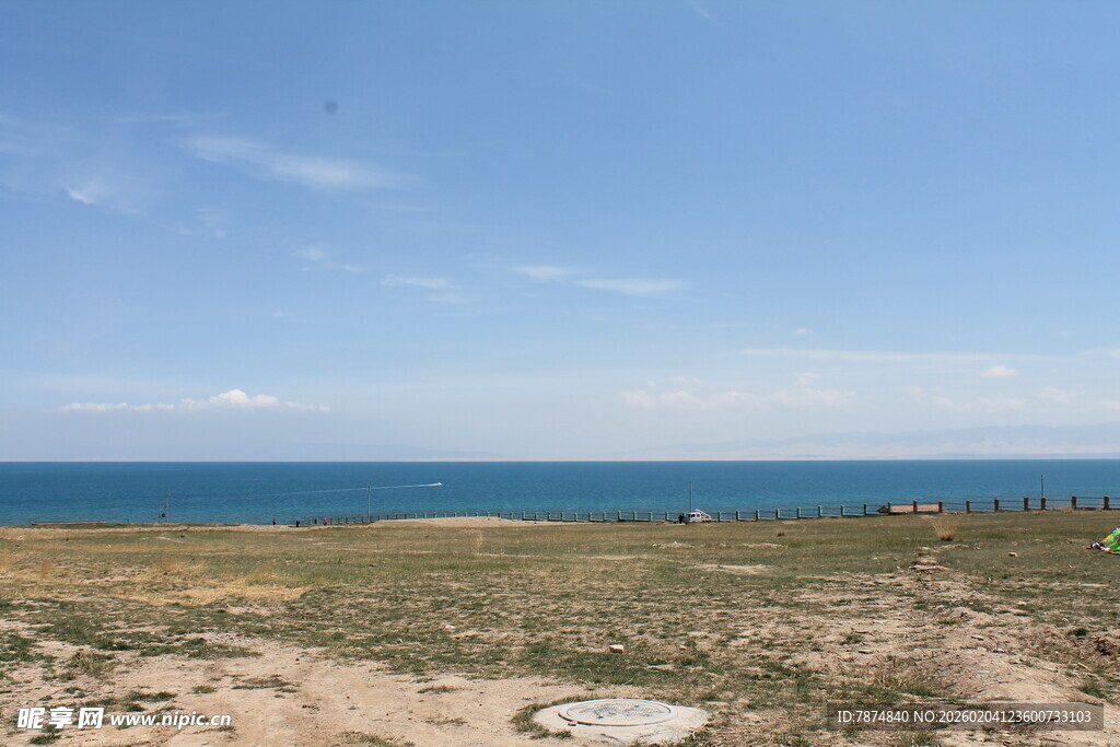 海边开阔沙地风景