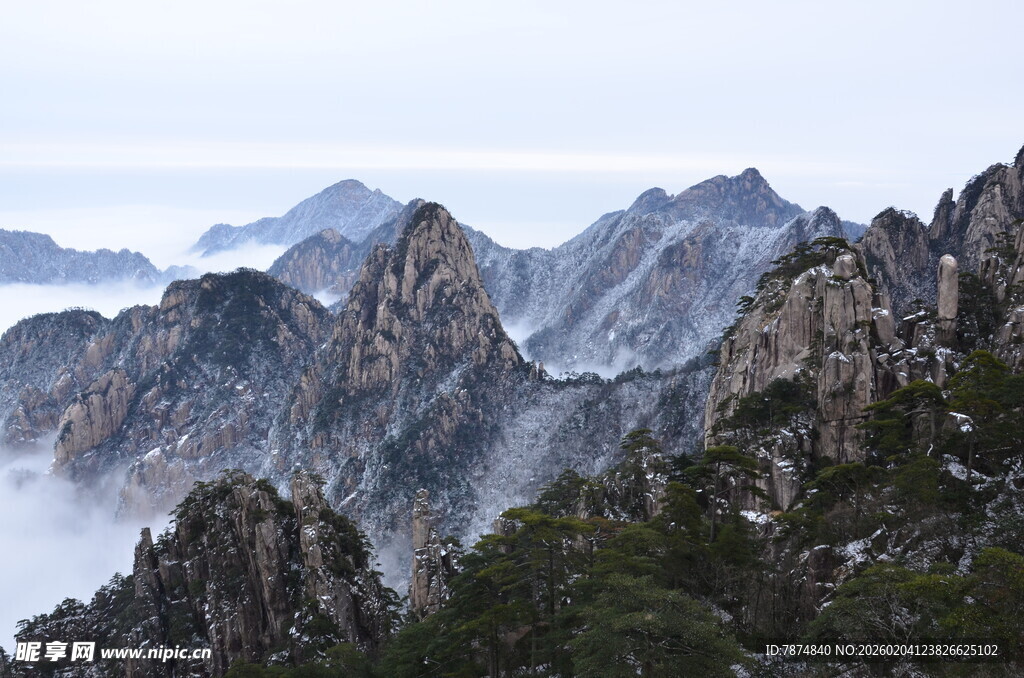 壮丽群山云海景观