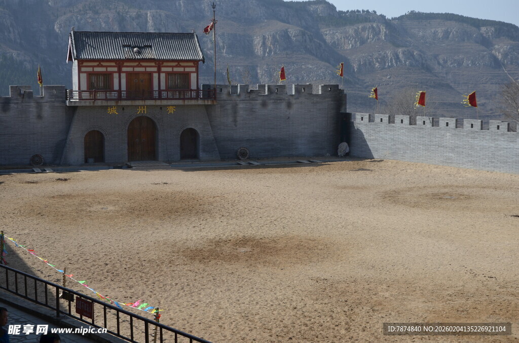 古老城墙建筑景观