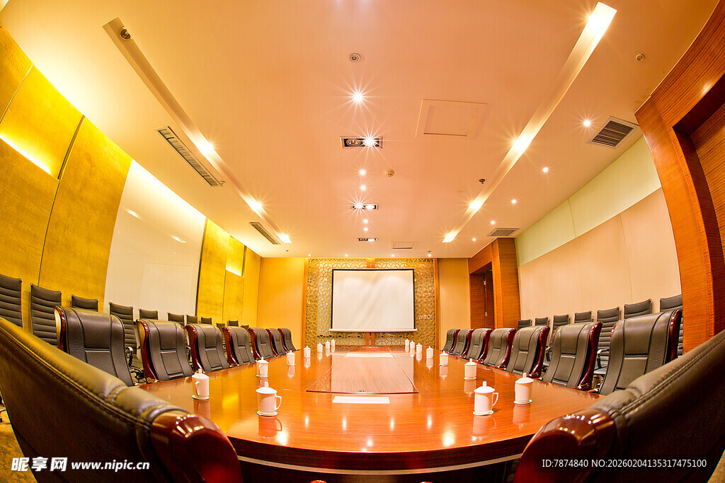 豪华会议室内部场景