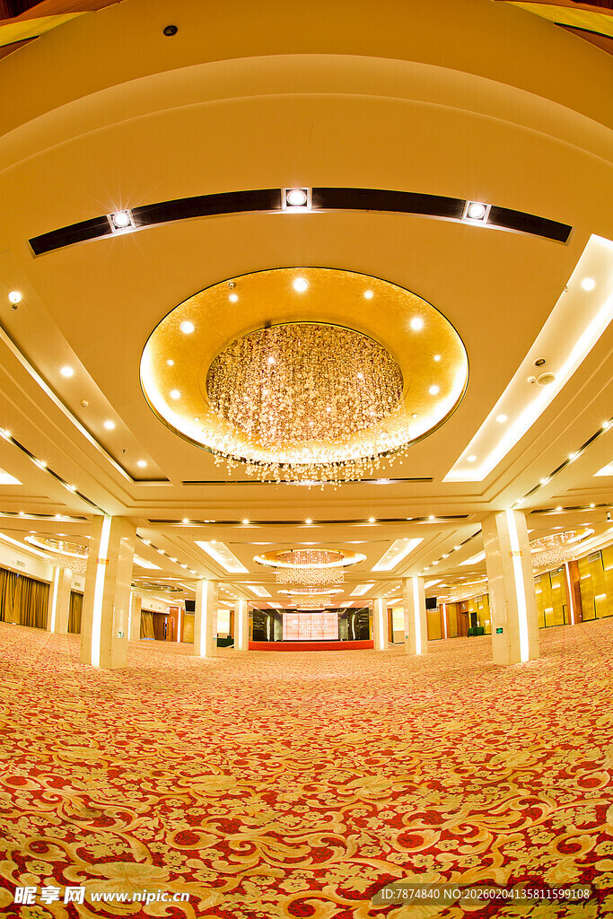 豪华大气的大型宴会厅
