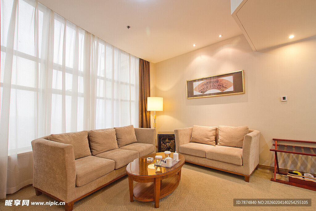 温馨现代风格客厅室内景