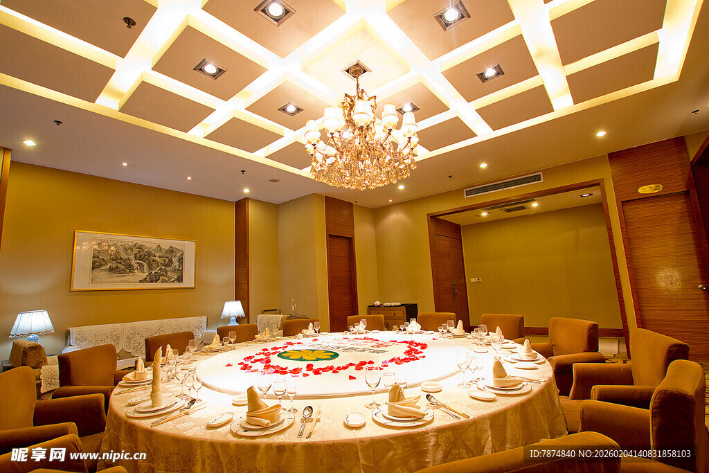 豪华中式风格宴会包间