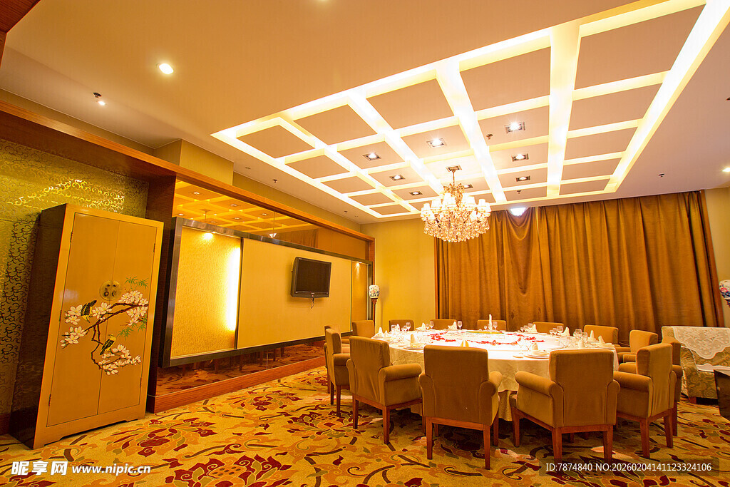 豪华中式风格餐厅包间