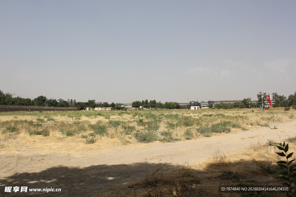 郊外开阔田野景象