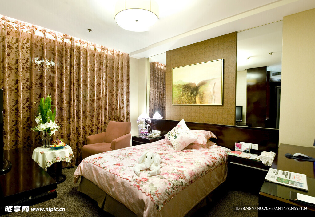 温馨典雅卧室室内场景