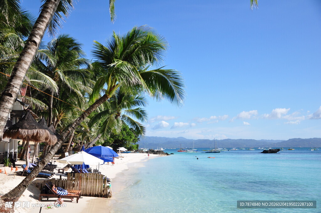 热带海滩美景 惬意度假地