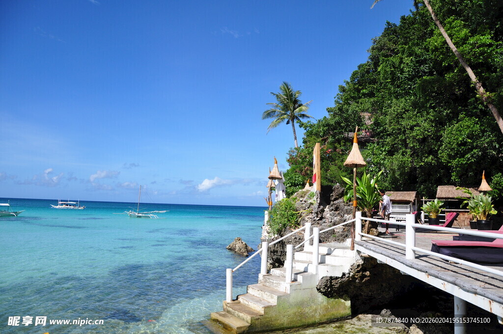 美丽海滨栈桥风光