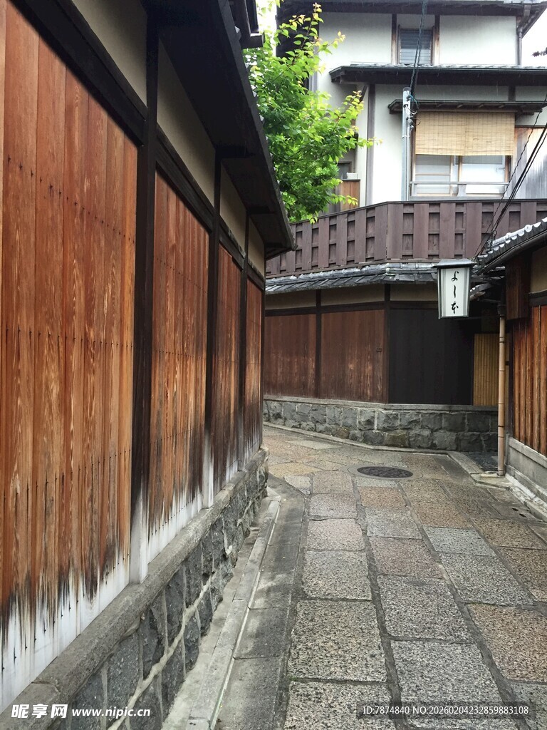 日本日式古朴小巷景致