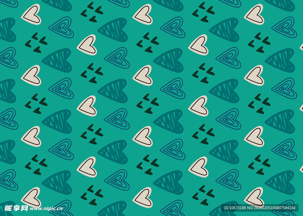 青绿色调海洋生物图案背景