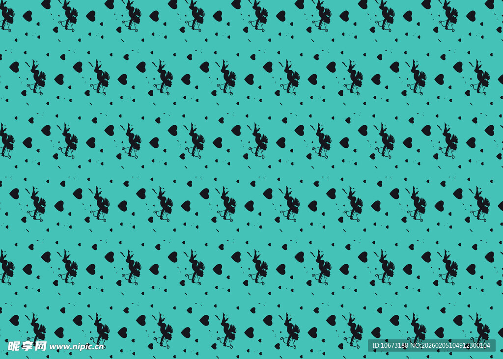 蓝绿色几何图案纹理背景