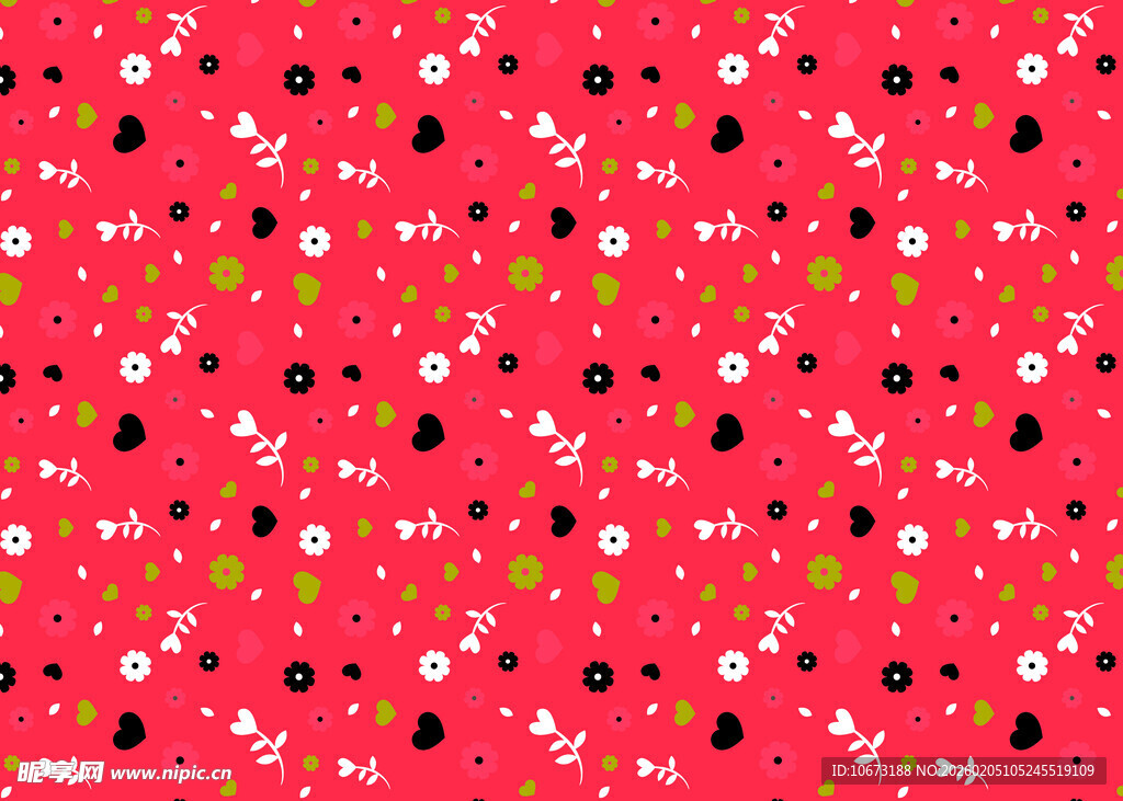 红色波点图案背景纹理