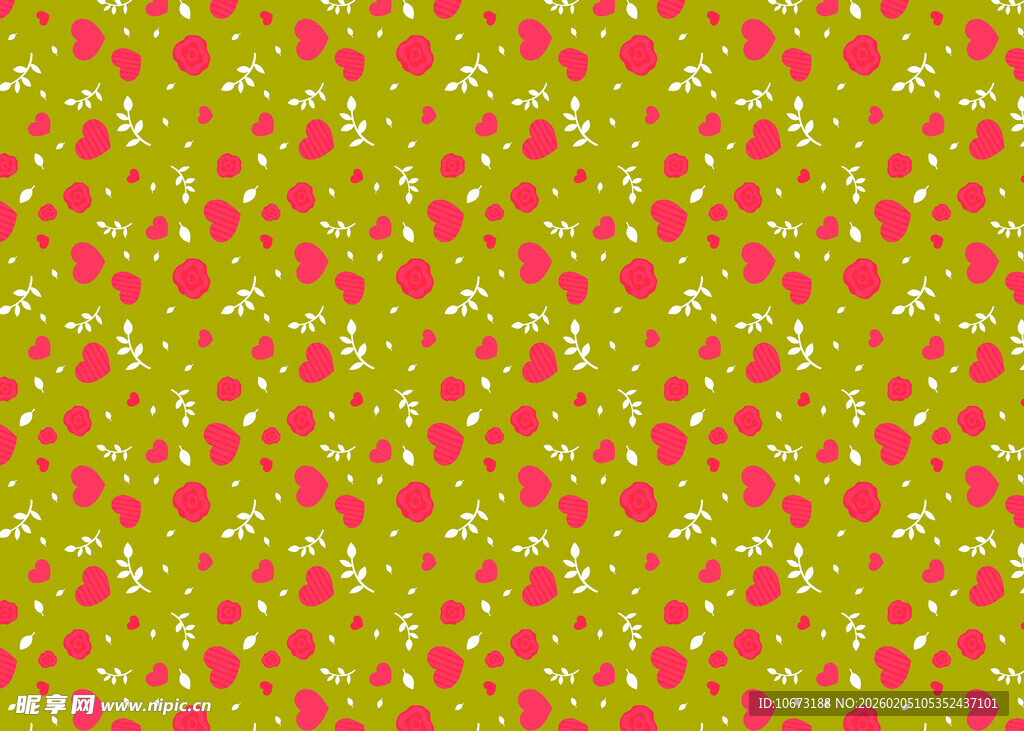 黄绿红三色几何图案背景