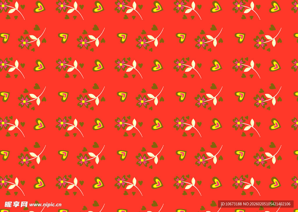 红色草莓图案背景纹理