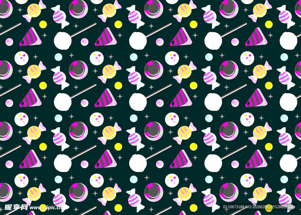 多彩几何星星图案背景