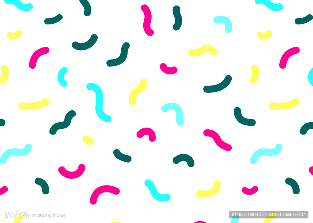 多彩波浪形图案背景