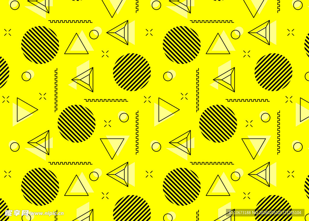黄色几何图案背景纹理