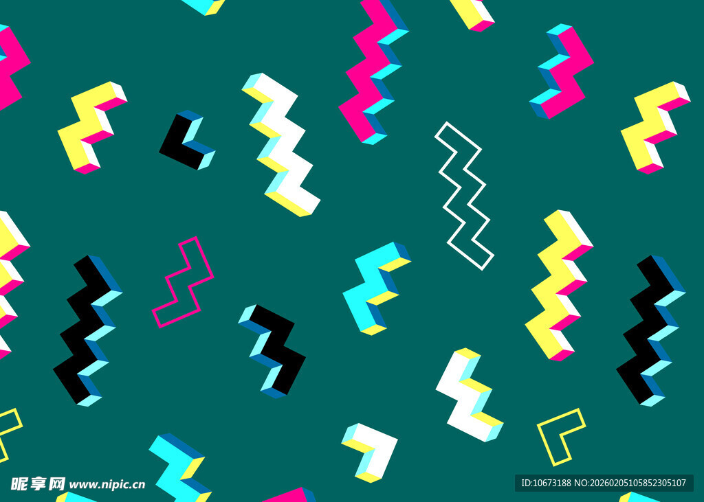 多彩几何图案背景纹理