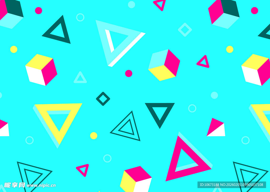 多彩几何图案背景