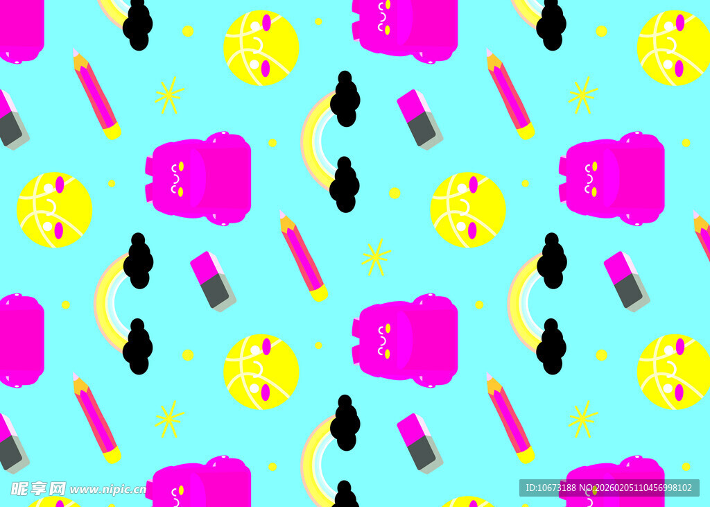 多彩糖果图案背景