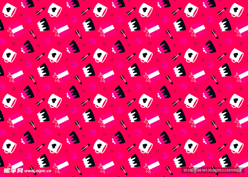 粉色花卉图案背景纹理