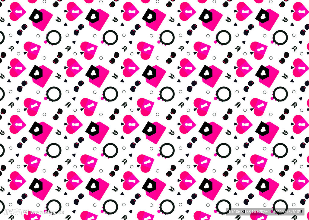 粉色几何图案背景纹理