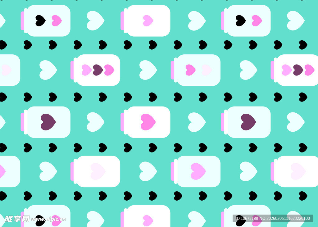 清新几何图案背景设计