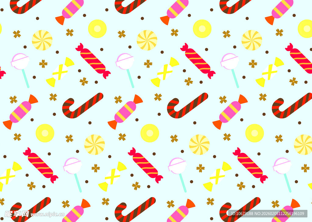 圣诞糖果棒图案背景