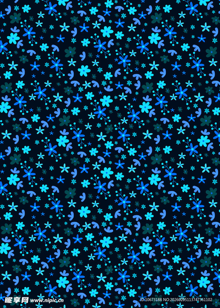 蓝色梦幻点状背景图案