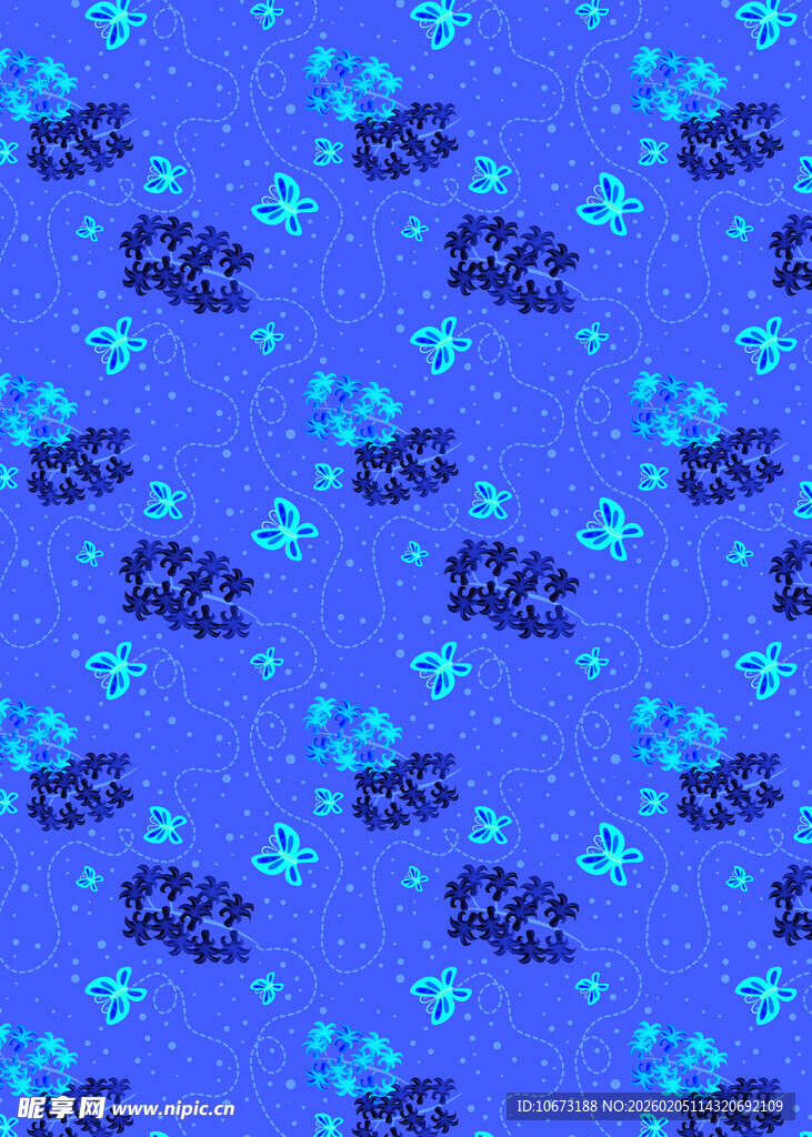 蓝色底抽象图案纹理背景