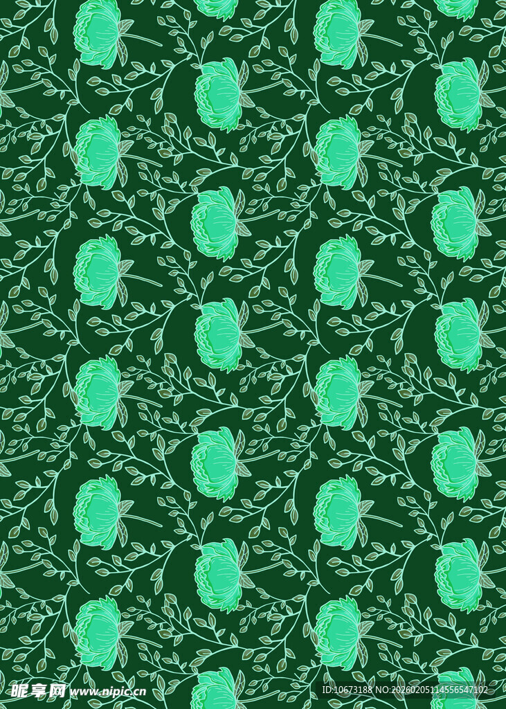 绿色几何图案纹理背景