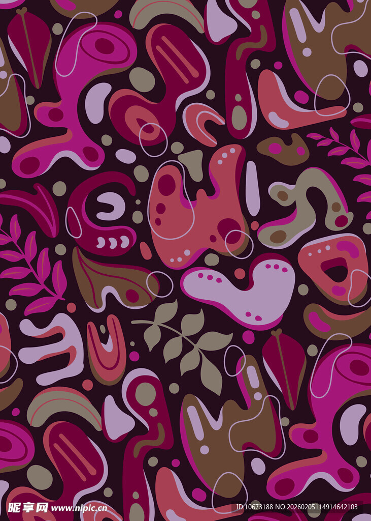 抽象多彩涂鸦图案背景