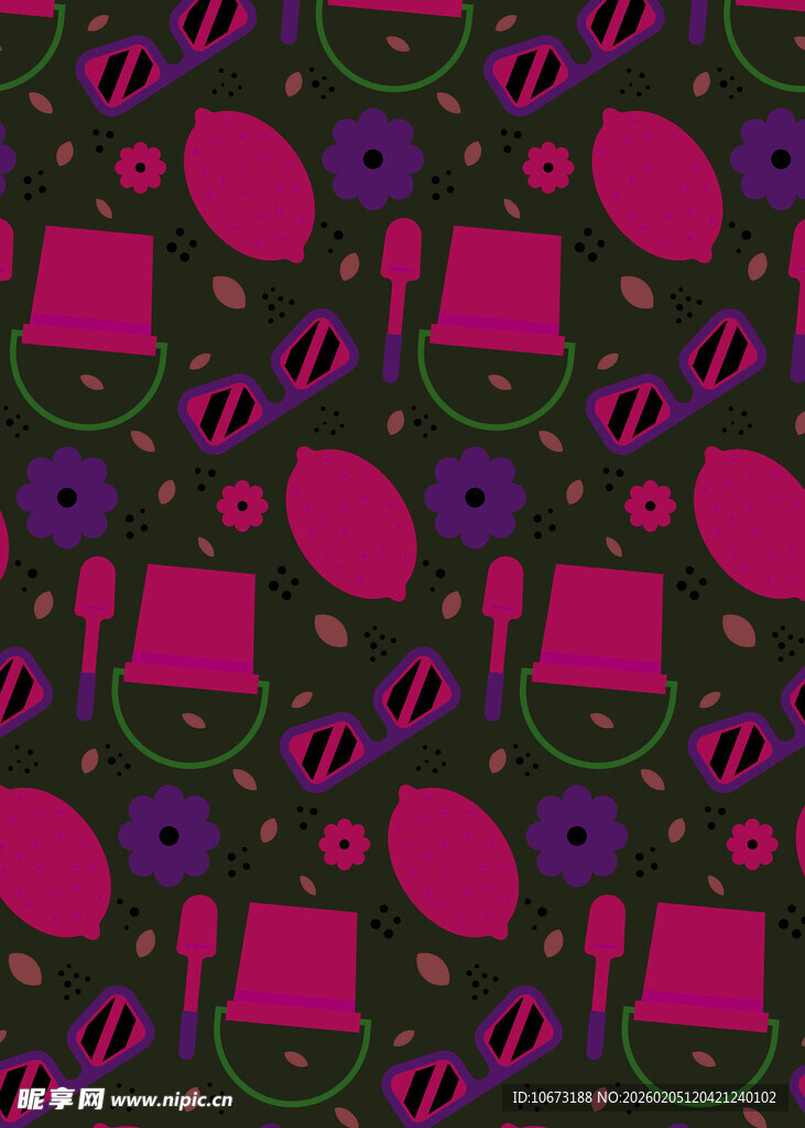 多彩几何图案无缝背景