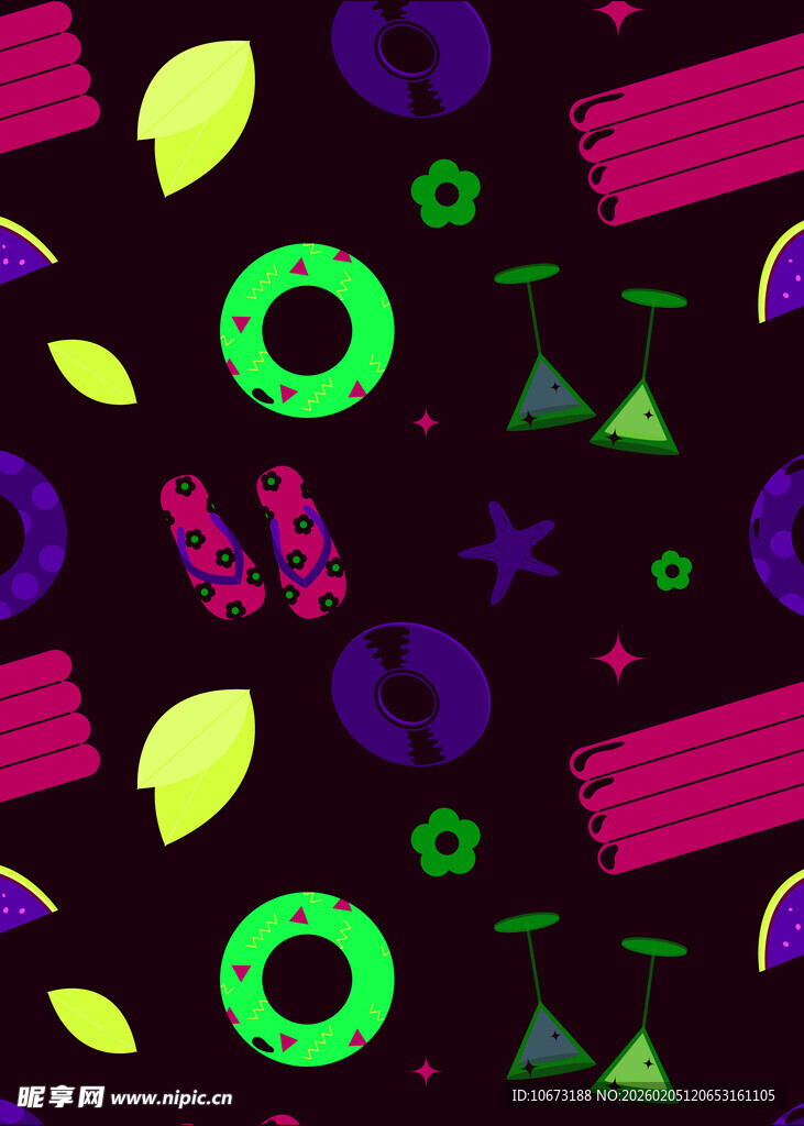 炫彩几何图案背景