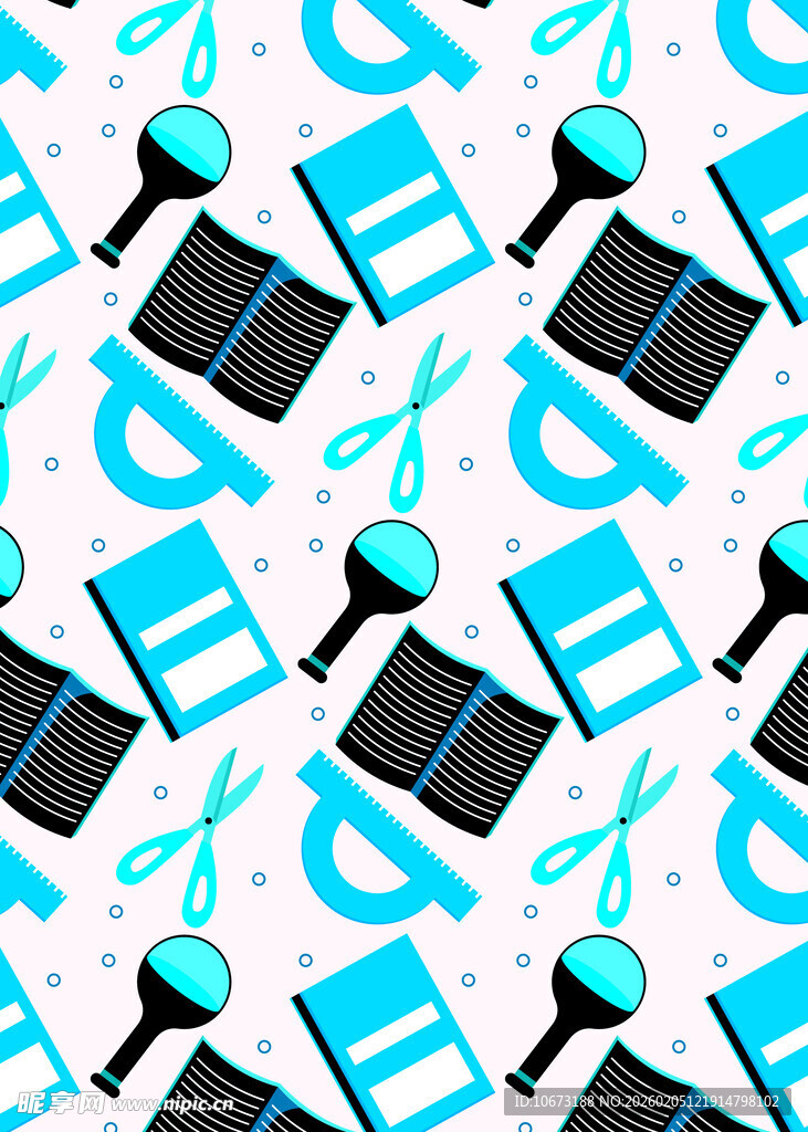 几何图案文具背景图