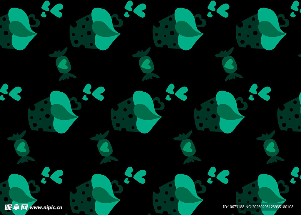 绿色几何图案黑色背景纹理