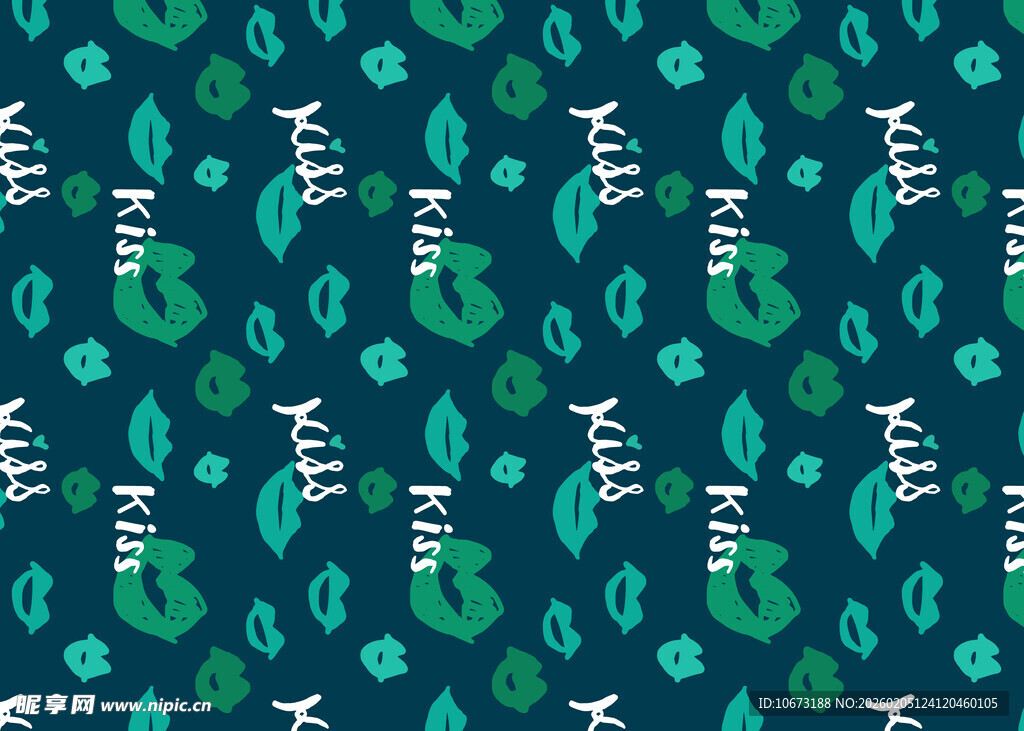 绿色马蹄莲图案背景纹理