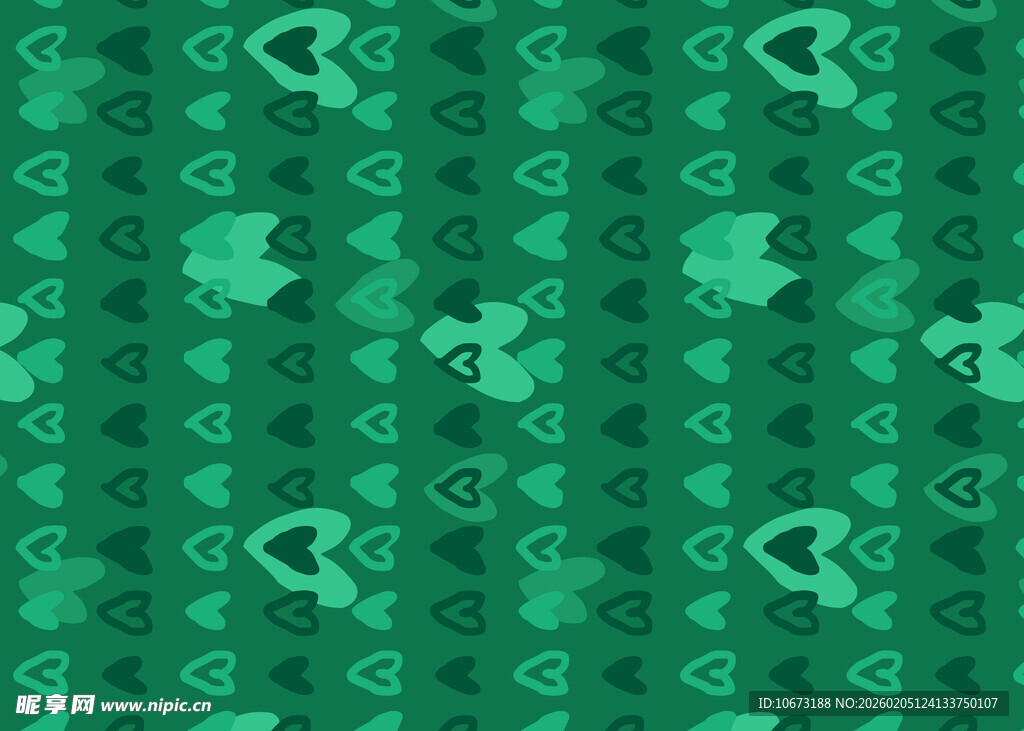 绿色四叶草图案背景纹理