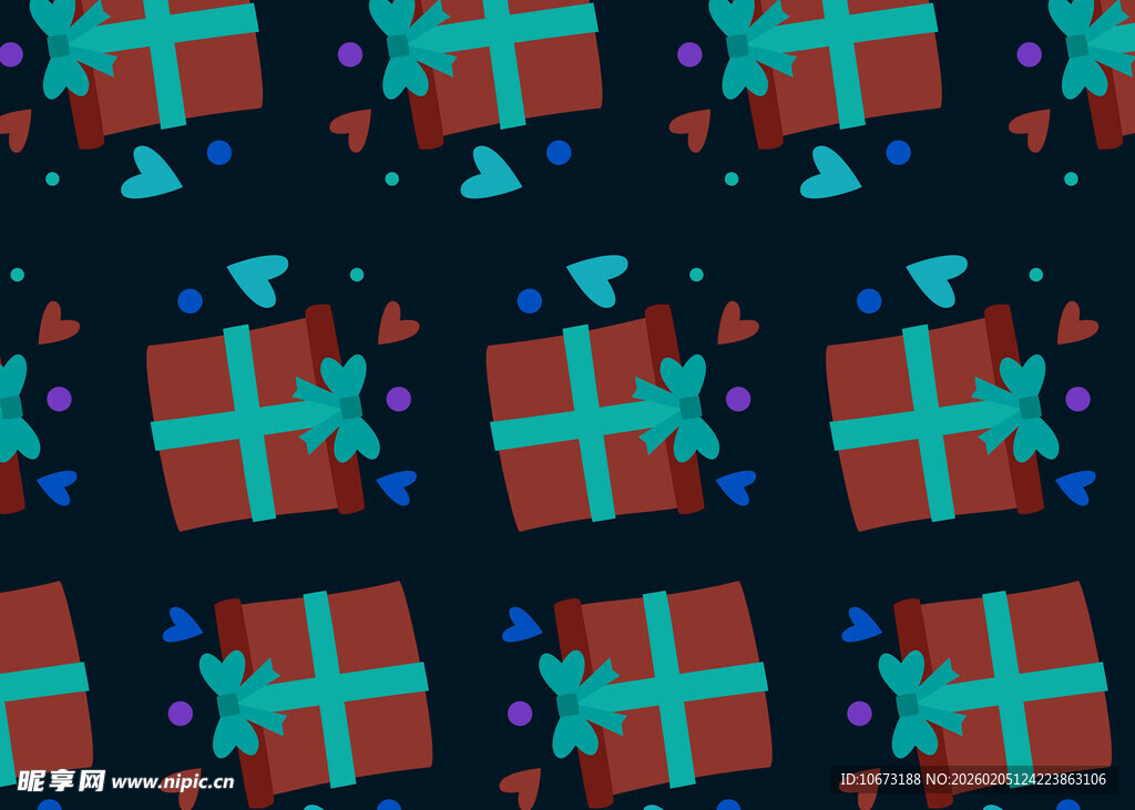 节日礼物图案背景