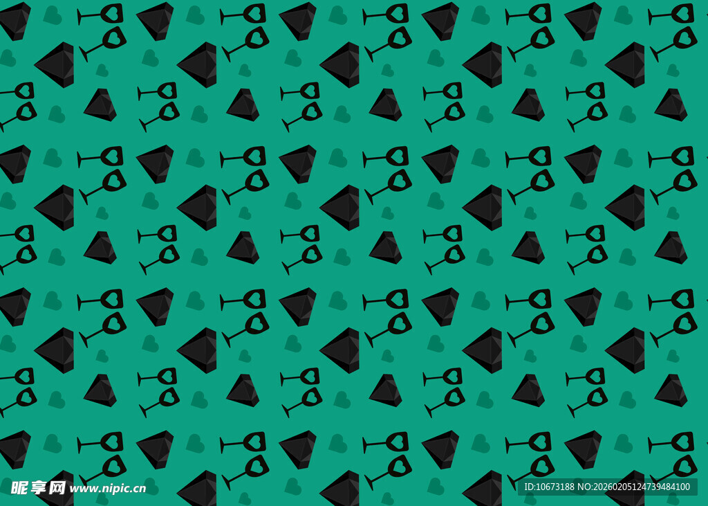 青绿色几何图案背景纹理