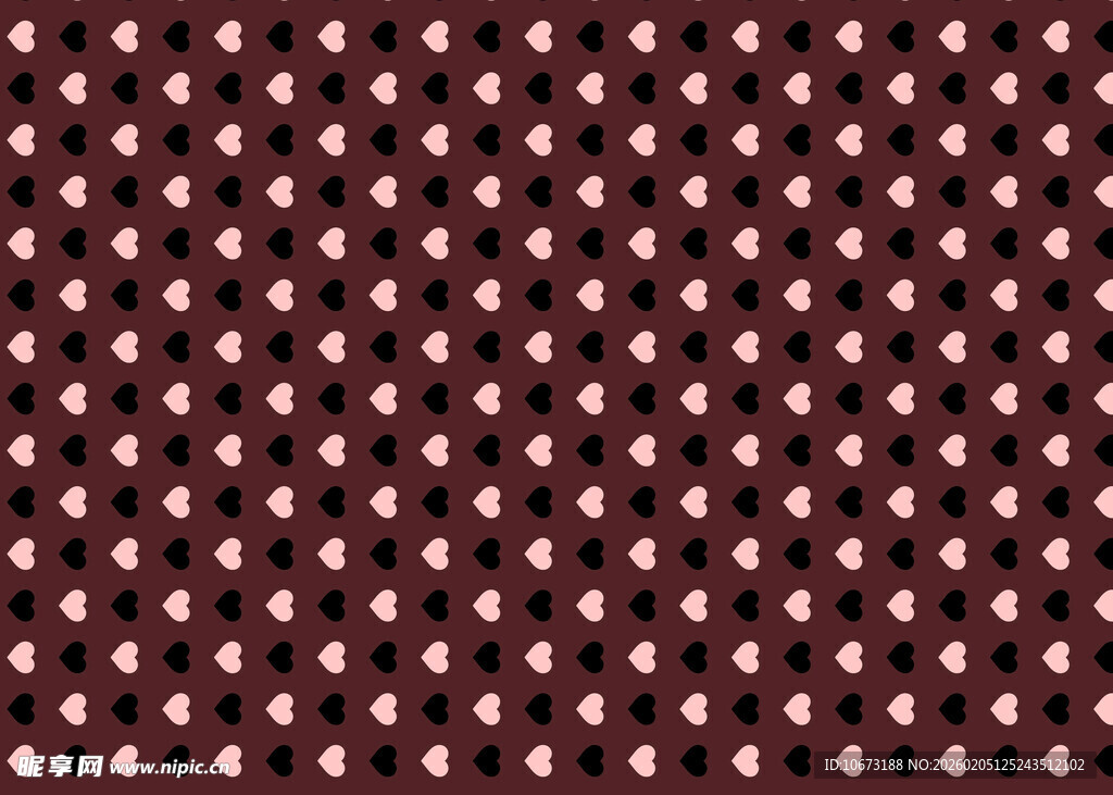 深棕色底白色圆点图案