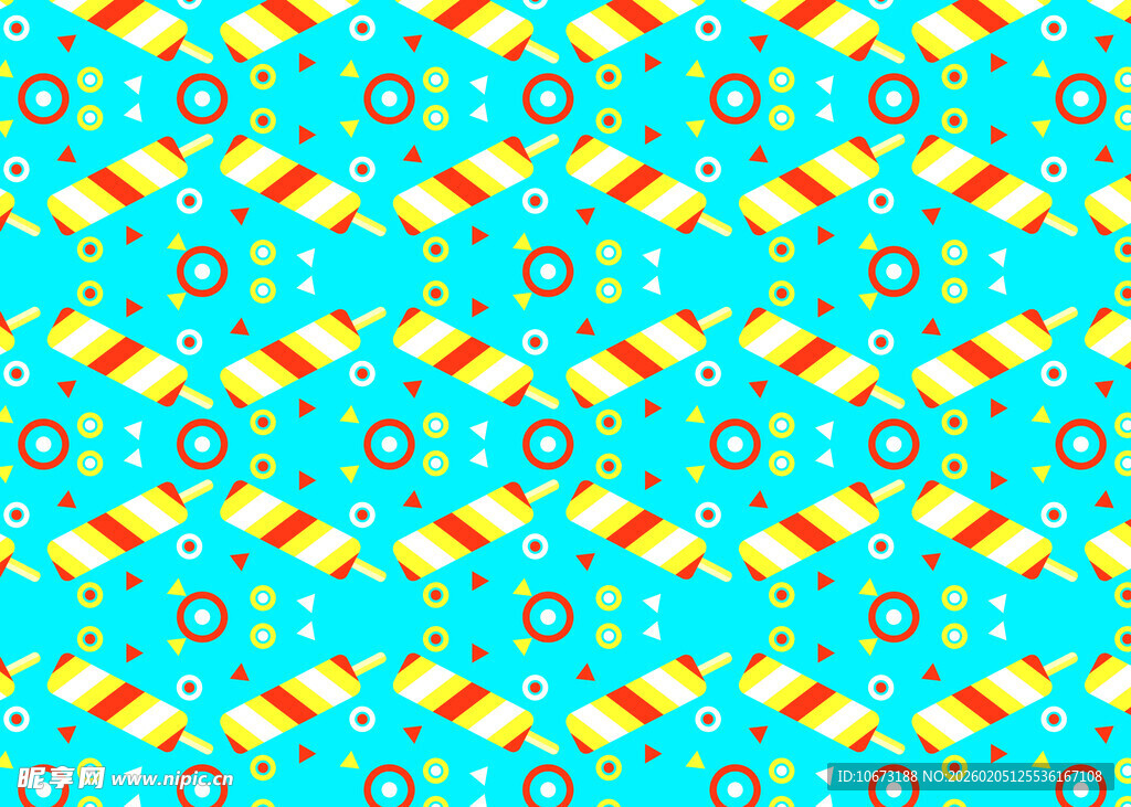 蓝黄相间几何图案背景