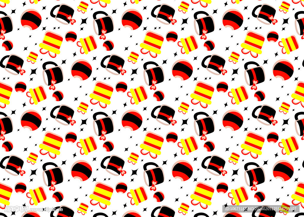 德国啤酒节元素图案背景