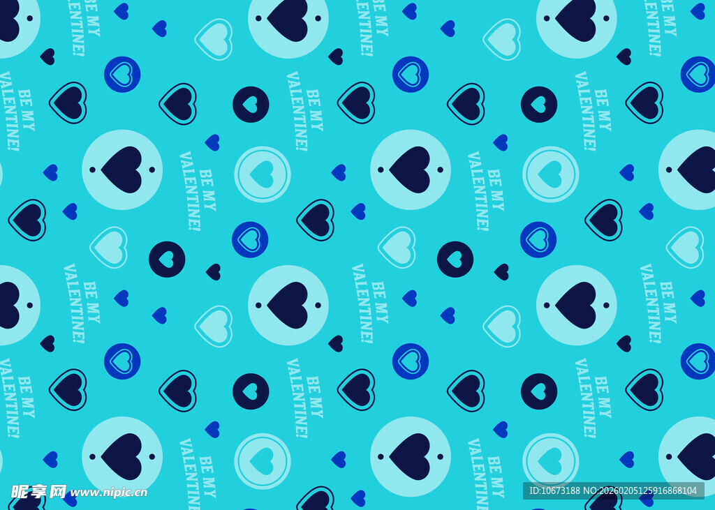 蓝底几何图案无缝背景