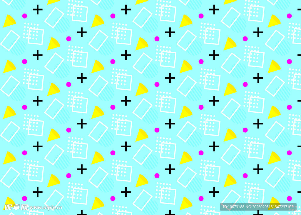 浅蓝色星星几何图案背景