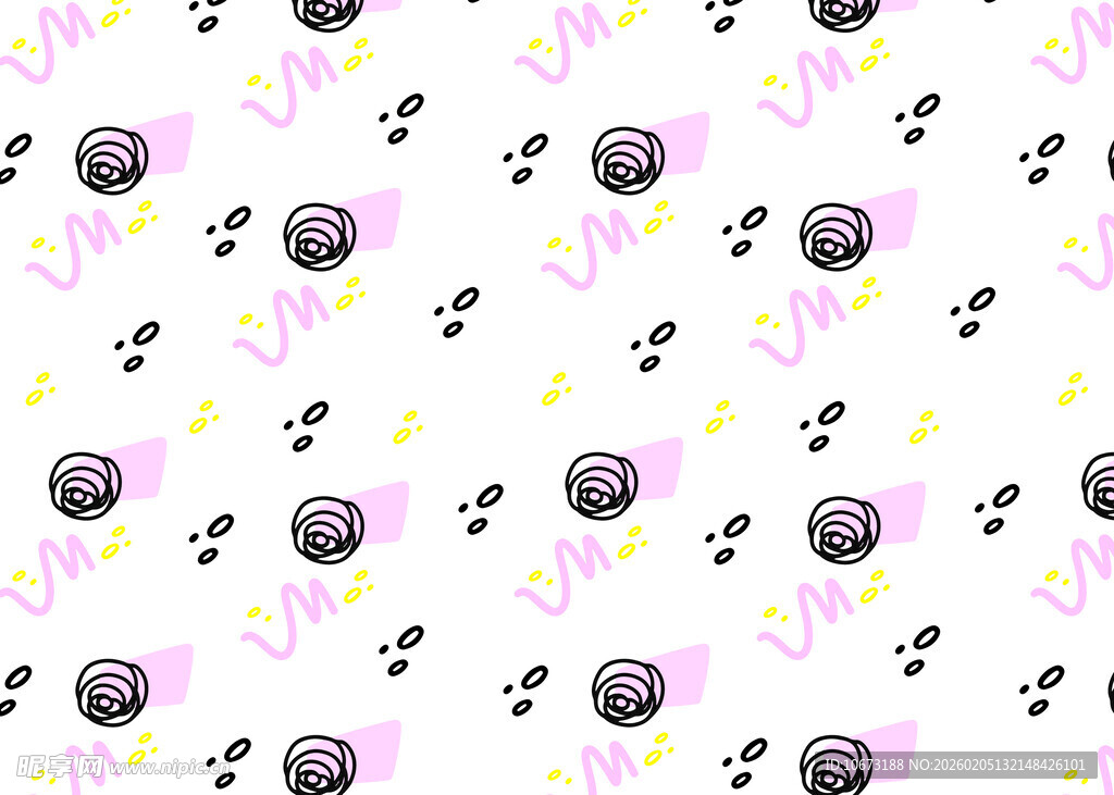 紫色星球图案无缝背景