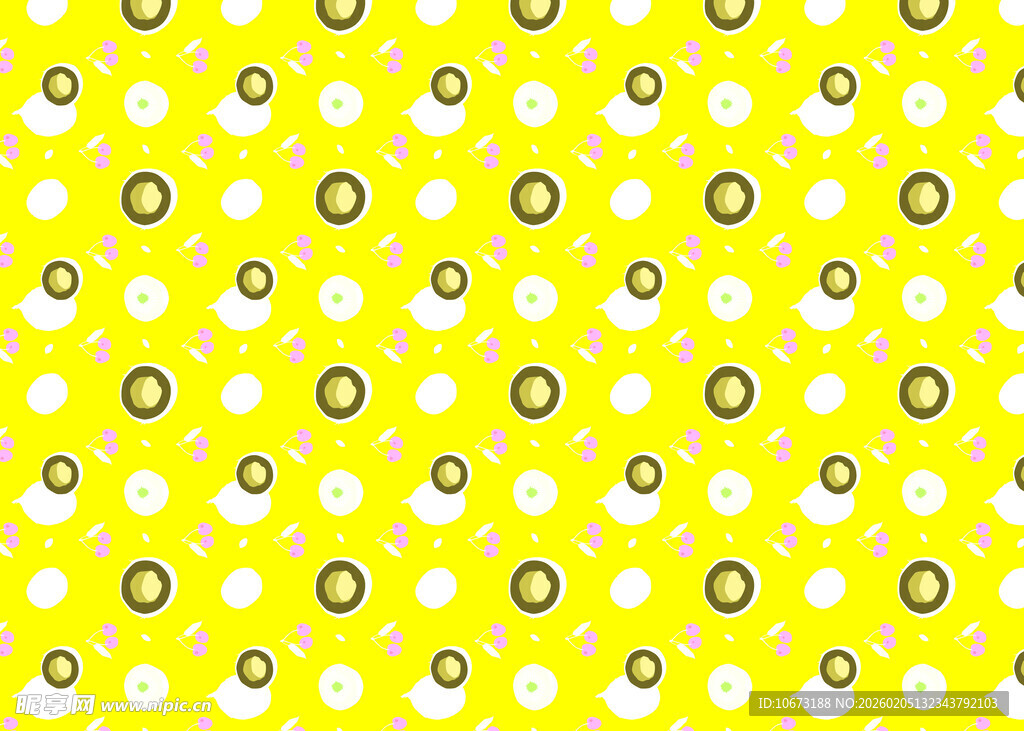 黄色圆环图案背景纹理